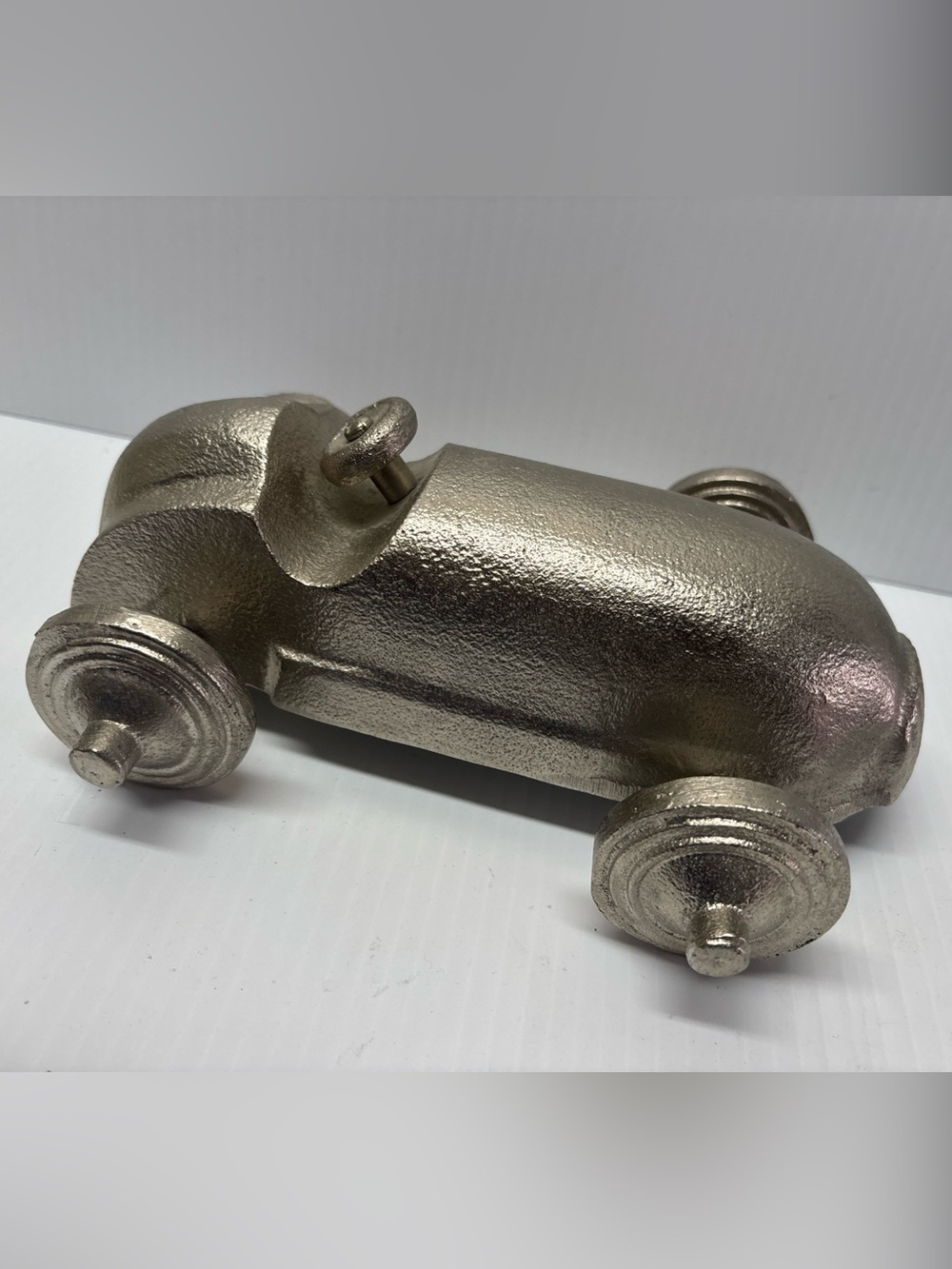 Vintage Aluminum Roadster Car Paperweight – Monopoly Style – Heavy Desk Decor